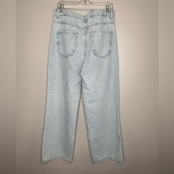 Zara Wide Leg Light Wash Jeans NWOT - Picture 2 of 3